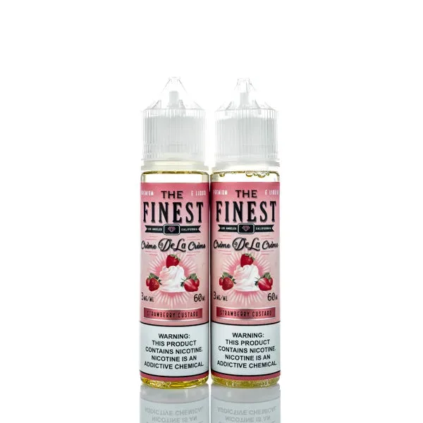 The Finest E-Liquid – Creme De La Creme – Strawberry Custard – 120ml (DISCONTINUED) - Image 2