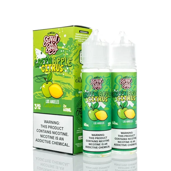 The Finest E-Liquid – Sweet & Sour – Green Apple Citrus – 120ml (DISCONTINUED)