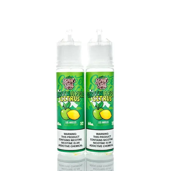 The Finest E-Liquid – Sweet & Sour – Green Apple Citrus – 120ml (DISCONTINUED) - Image 2