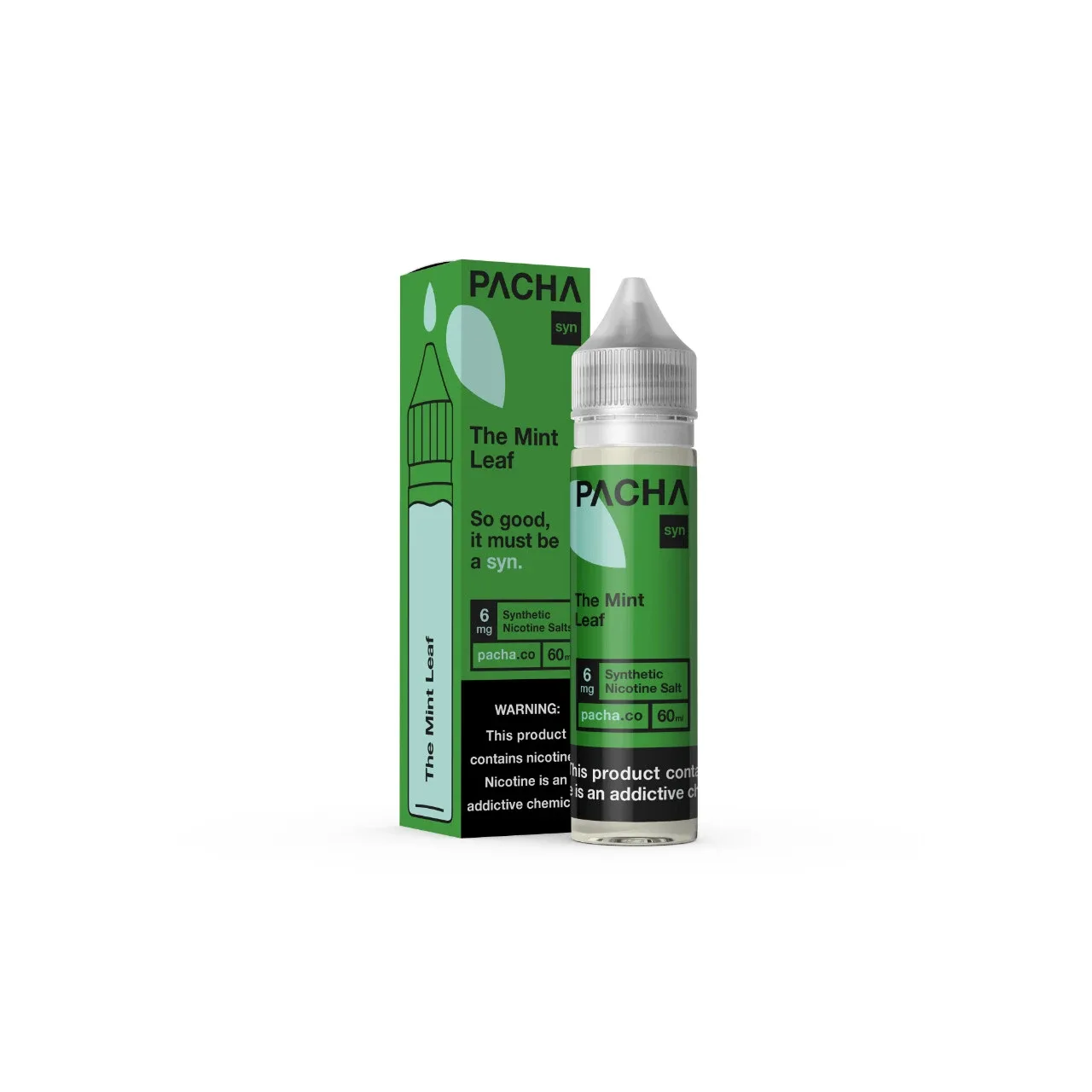 The Mint Leaf Synthetic Nicotine 60ml E-Juice | Pacha
