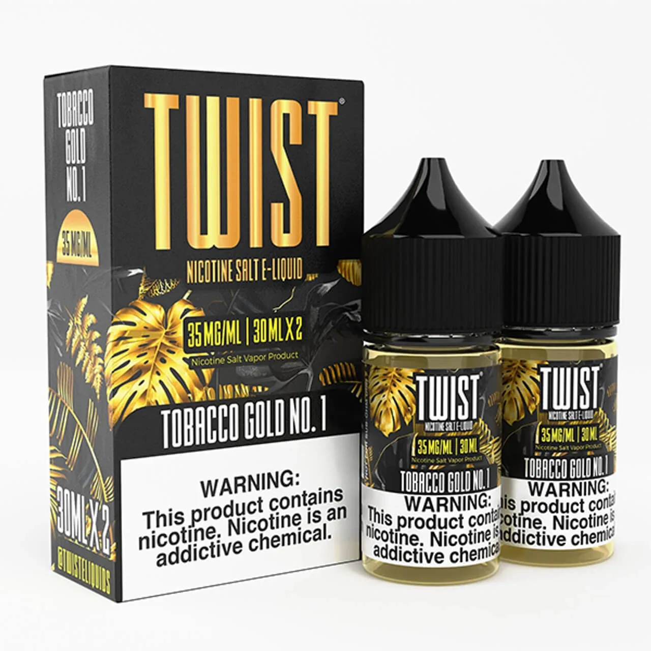Tobacco Gold No.1 60ml Salt E-Juice | Twist E-Liquids