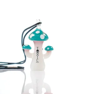 Toxic Mushroom Pendant Handpipe - 3"