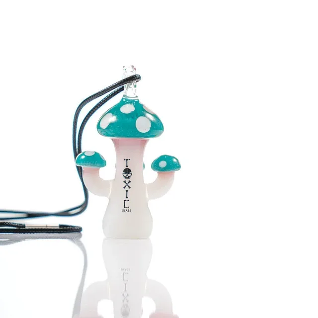 Toxic Mushroom Pendant Handpipe - 3"