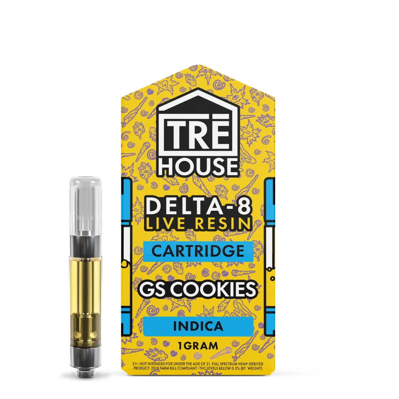 TRĒ House 1G Live Resin D8 Cartridge