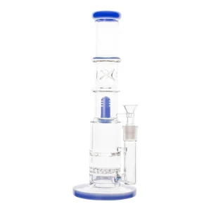 Triple Level Disc Perc Bong - 12in