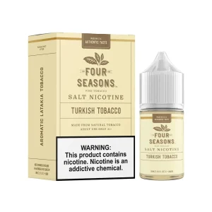 Turkish Tobacco Salt 30ml E-Juice | Four Seasons