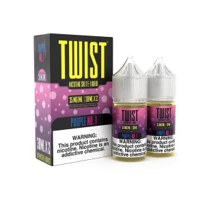 Twist E-Liquid Purple No.1 2x 30ml (60ml) Nic Salt Vape Juice