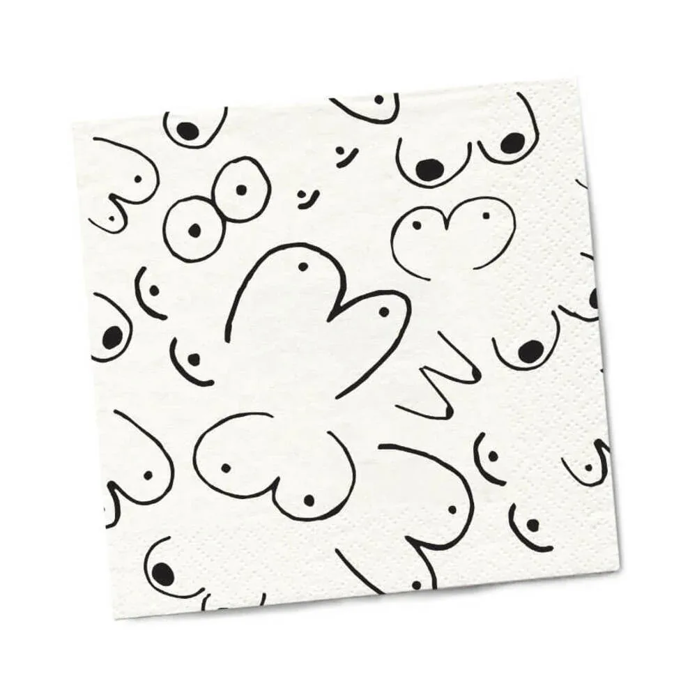 Twisted Wares Boobs Napkins 20-Pack - Image 2