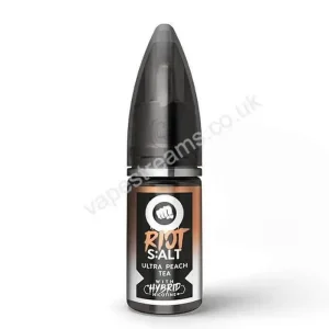 Ultra Peach Tea Hybrid Nicotine Salt E-Liquid by Riot S:alt