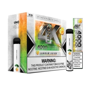 Uno 4K Tobacco Free Disposable Vape Device