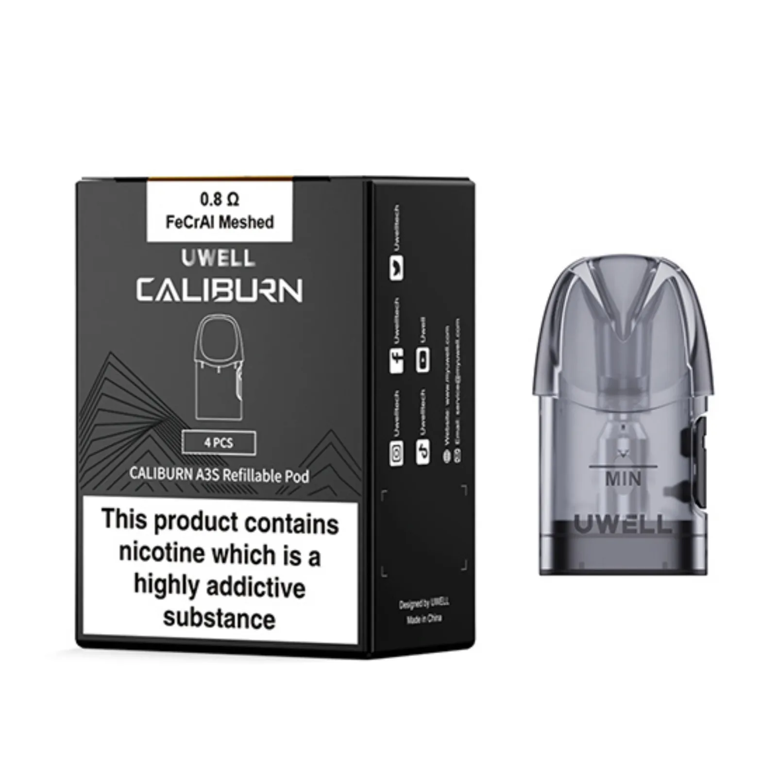 Uwell Caliburn A3S Replacement Pods 2ml