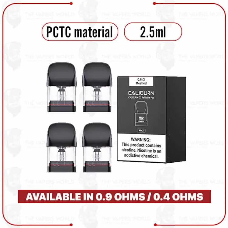 Uwell Caliburn G3 Replacement Pod Cartridge – 4PK