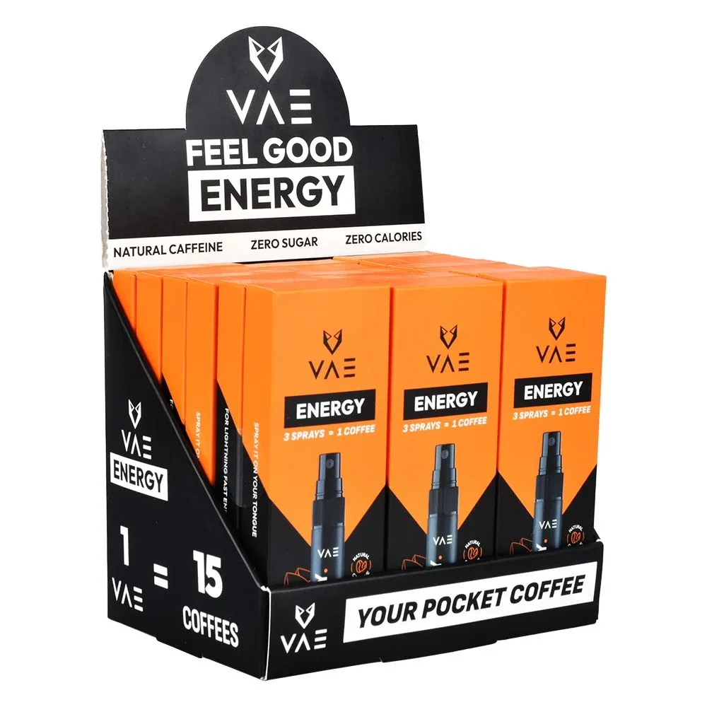VAE Caffeine Energy Spray 9ct - Image 2