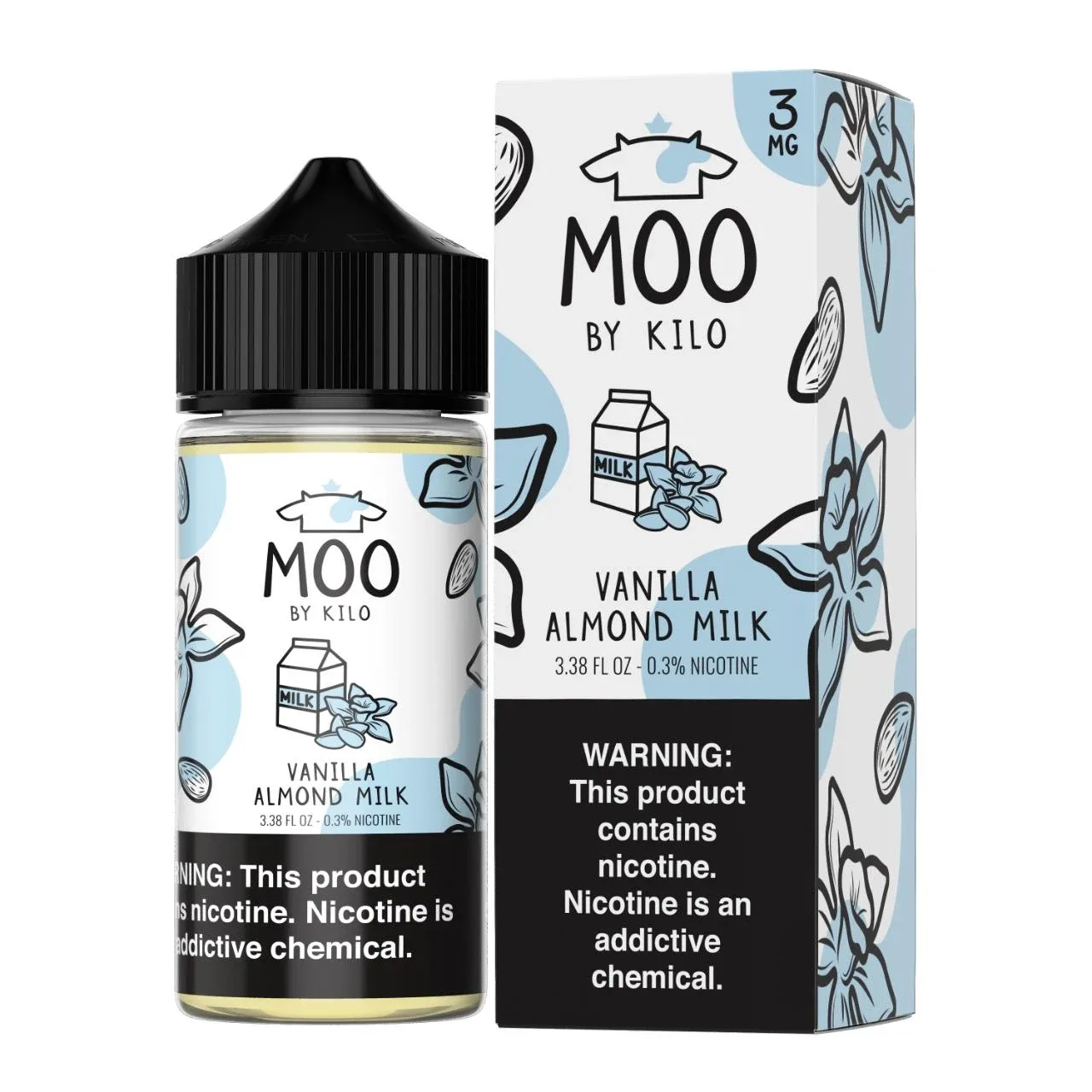 Vanilla Almond Milk 100ml E-Juice | Moo by Kilo