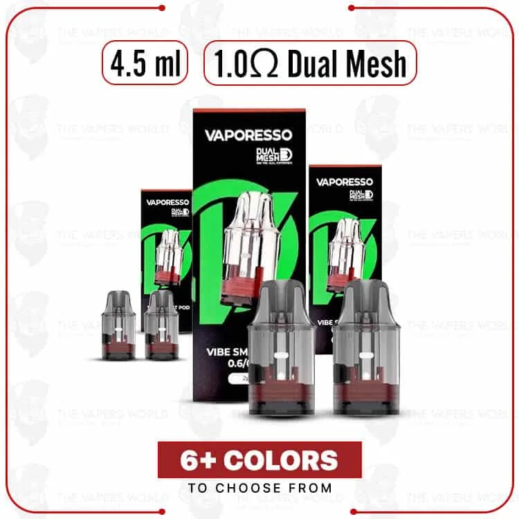 Vaporesso Vibe Dual Mesh Replacement Pod Cartridge – 2PK