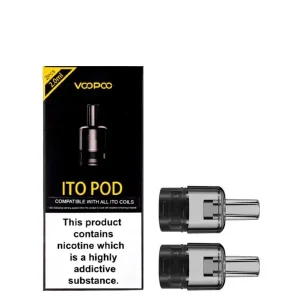 Voopoo ITO Empty Replacement Pods No Coil Included – 2 Pack