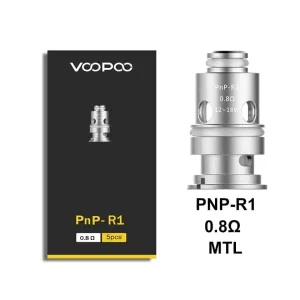 VOOPOO PnP R1 Coils (.8) 12-18W (5pk)