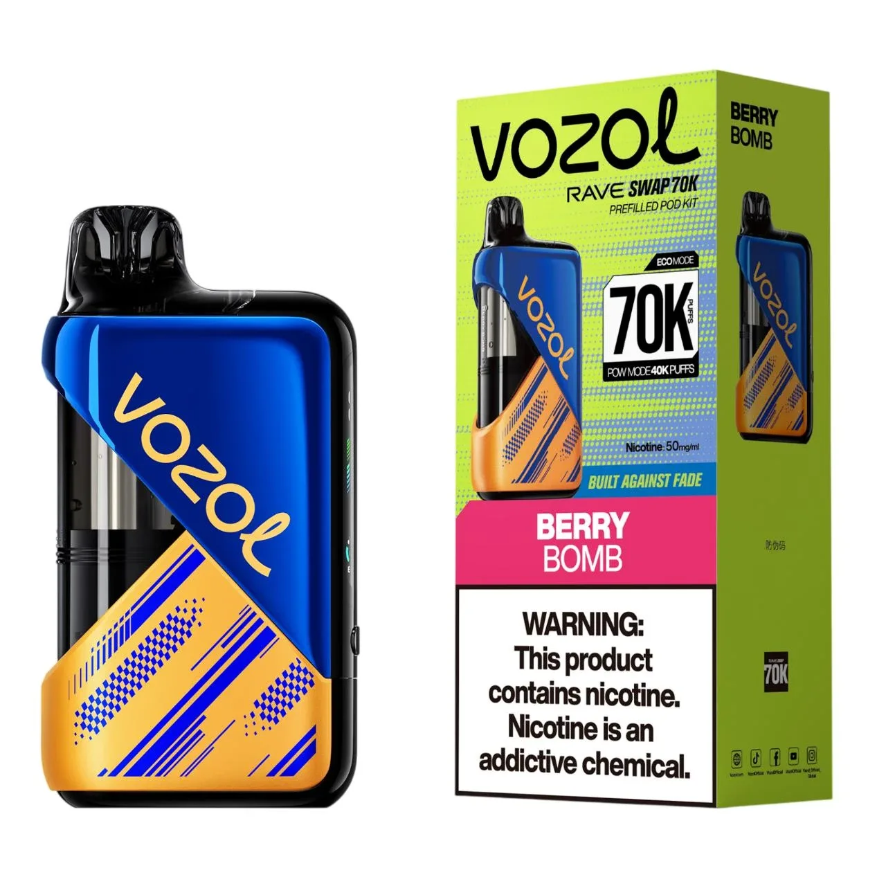 Vozol Rave Swap Disposable | 70K Puffs - Buy 1 Get 1 Free