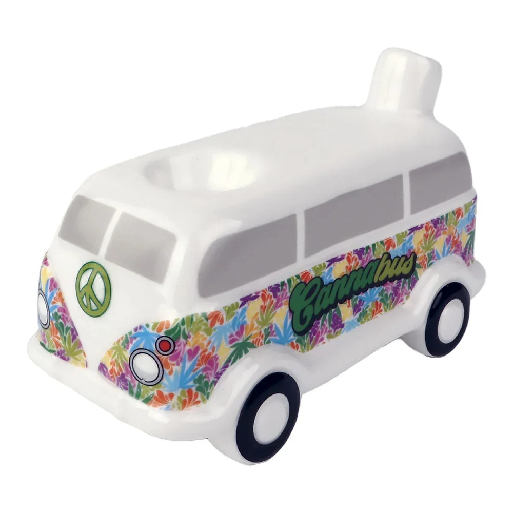 Wacky Bowlz Cannabus Ceramic Pipe - 4.5" - Image 2