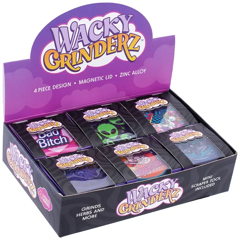 Wacky Grinderz Extra Wacky Assortment - 2.5" / 4pc / 6ct