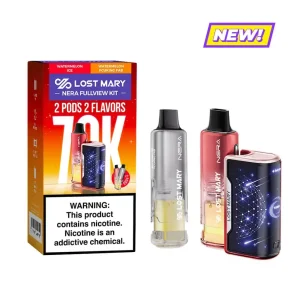 Watermelon Ice &amp; Watermelon Fcuking Fab - Lost Mary Nera Fullview 70k Disposable Vape Kit