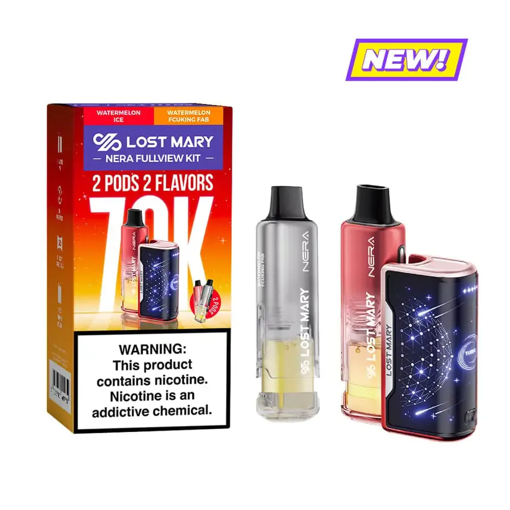Watermelon Ice & Watermelon Fcuking Fab - Lost Mary Nera Fullview 70k Disposable Vape Kit