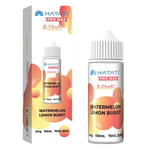 WATERMELON LEMON BURST HAYATI PRO MAX E-LIQUID 100ML NO NICOTINE
