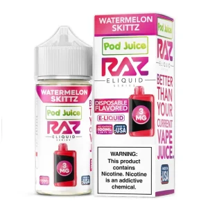 Watermelon Skittz Pod Juice RAZ Disposable Collab E