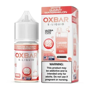 White Gummy Watermelon Tobacco Free Nicotine Salt 30ml | Pod x Oxbar Juice