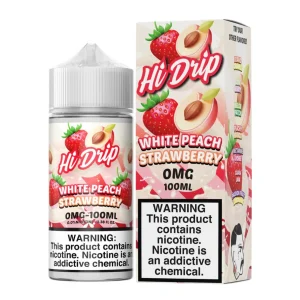White Peach Strawberry 100ml E-Juice | Hi Drip