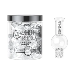 White Rhino Glass Spinner Carb Cap - 27mm 15pcs