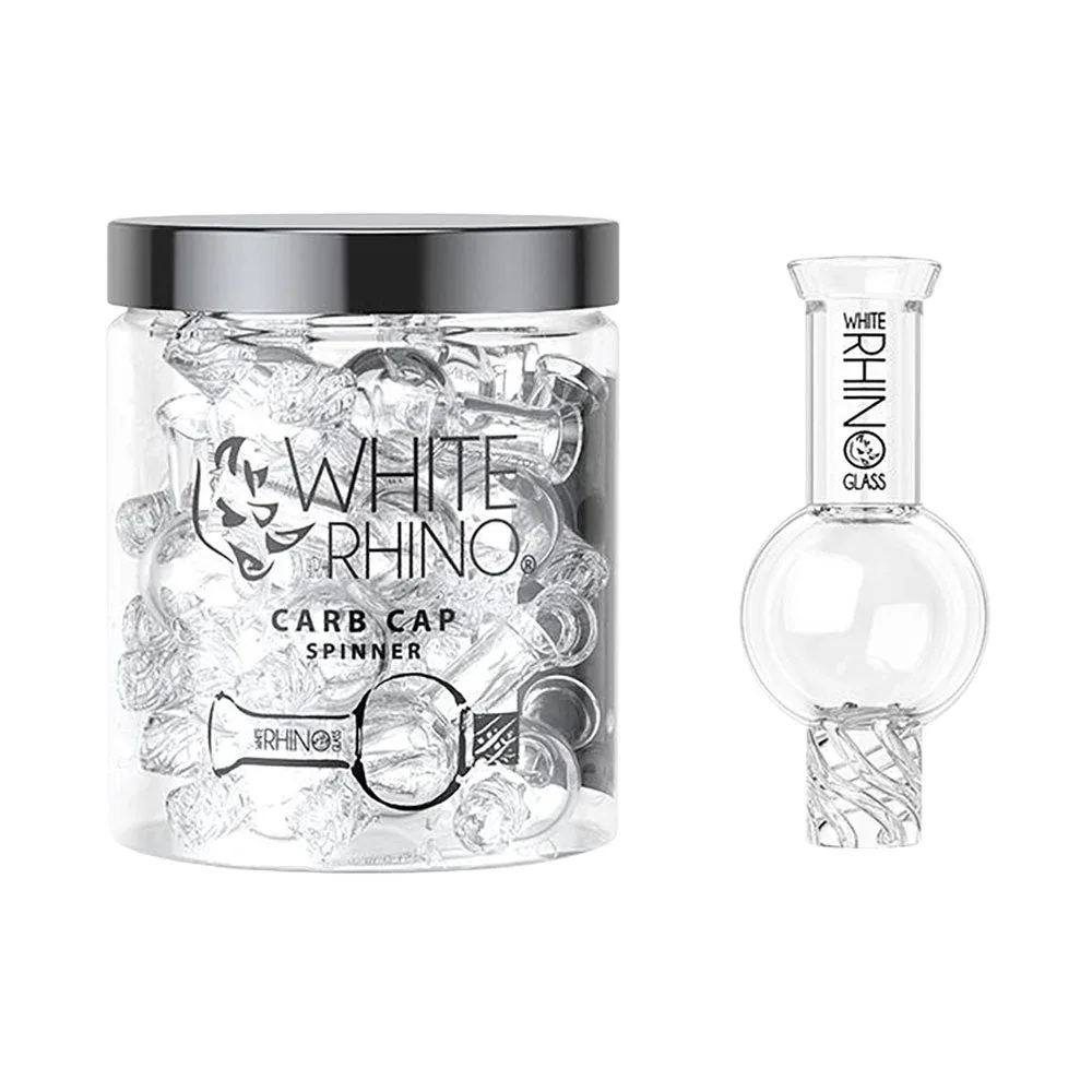 White Rhino Glass Spinner Carb Cap - 27mm 15pcs