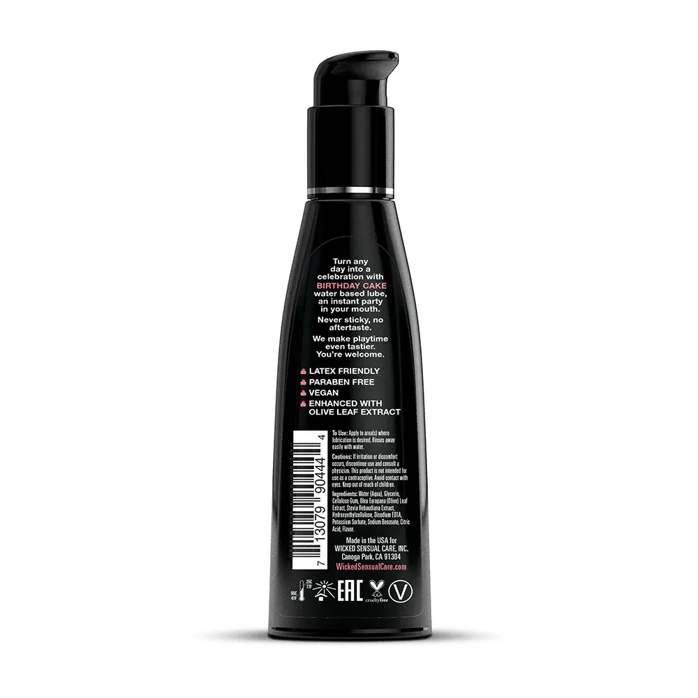Wicked Aqua Birthday Cake Water-Based Lubricant 4 oz. - Image 2