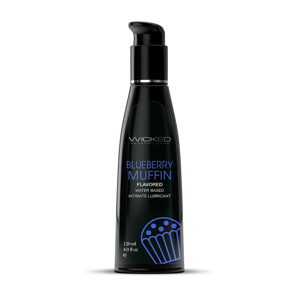 Wicked Aqua Blueberry Muffin Water-Based Lubricant 4 oz.