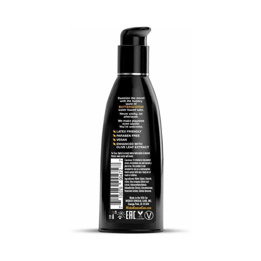 Wicked Aqua Butterscotch Water-Based Lubricant 2 oz. - Image 2
