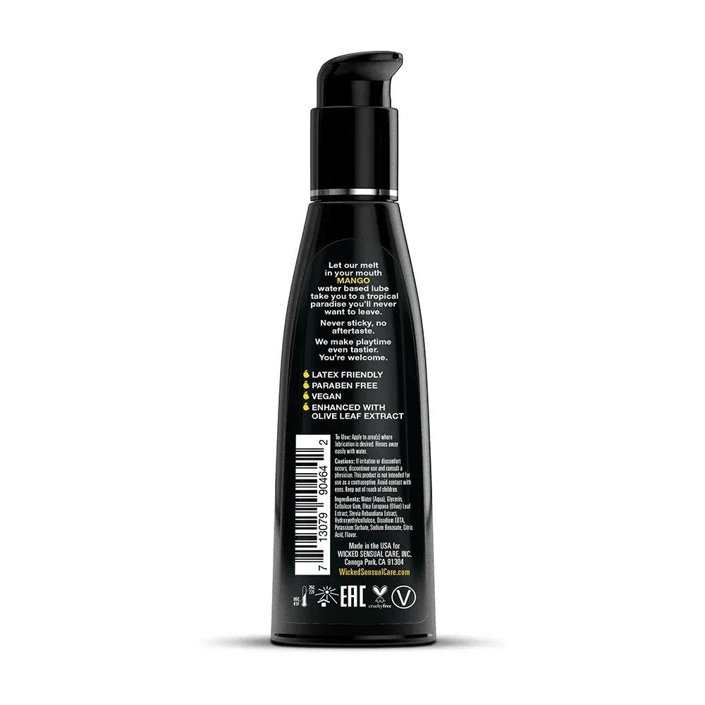 Wicked Aqua Mango Water-Based Lubricant 4 oz. - Image 2