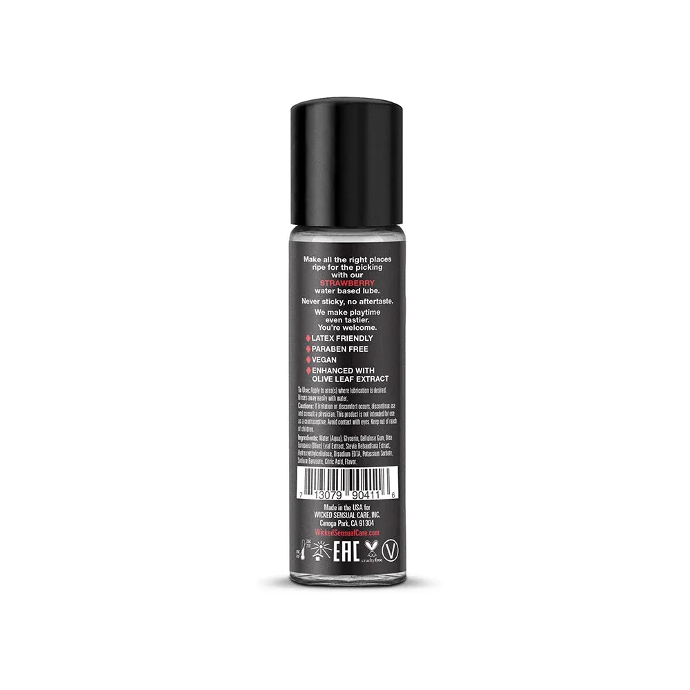 Wicked Aqua Strawberry Water-Based Lubricant 1 oz. - Image 2