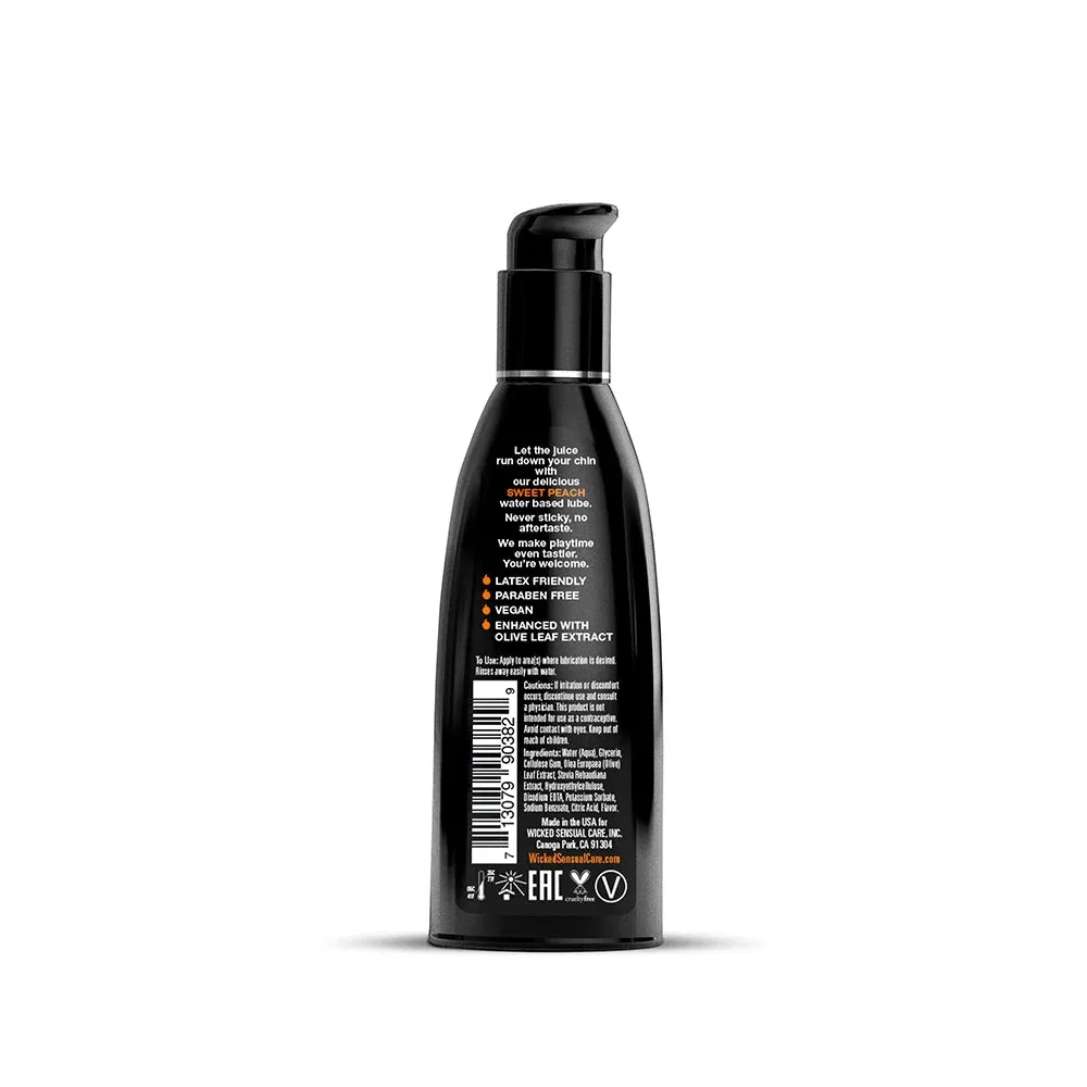 Wicked Aqua Sweet Peach Water-Based Lubricant 2 oz. - Image 2