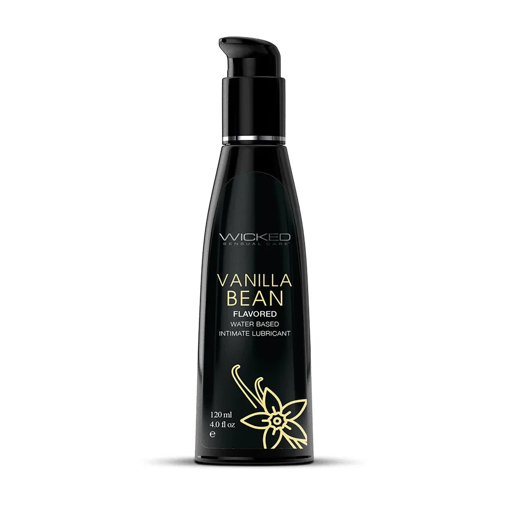 Wicked Aqua Vanilla Bean Water-Based Lubricant 4 oz. - Image 2