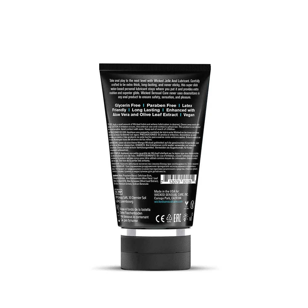 Wicked Jelle Water-Based Anal Lubricant 4 oz. - Image 2