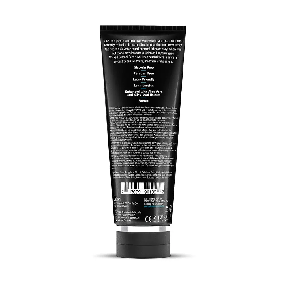 Wicked Jelle Water-Based Anal Lubricant 8 oz - Image 2