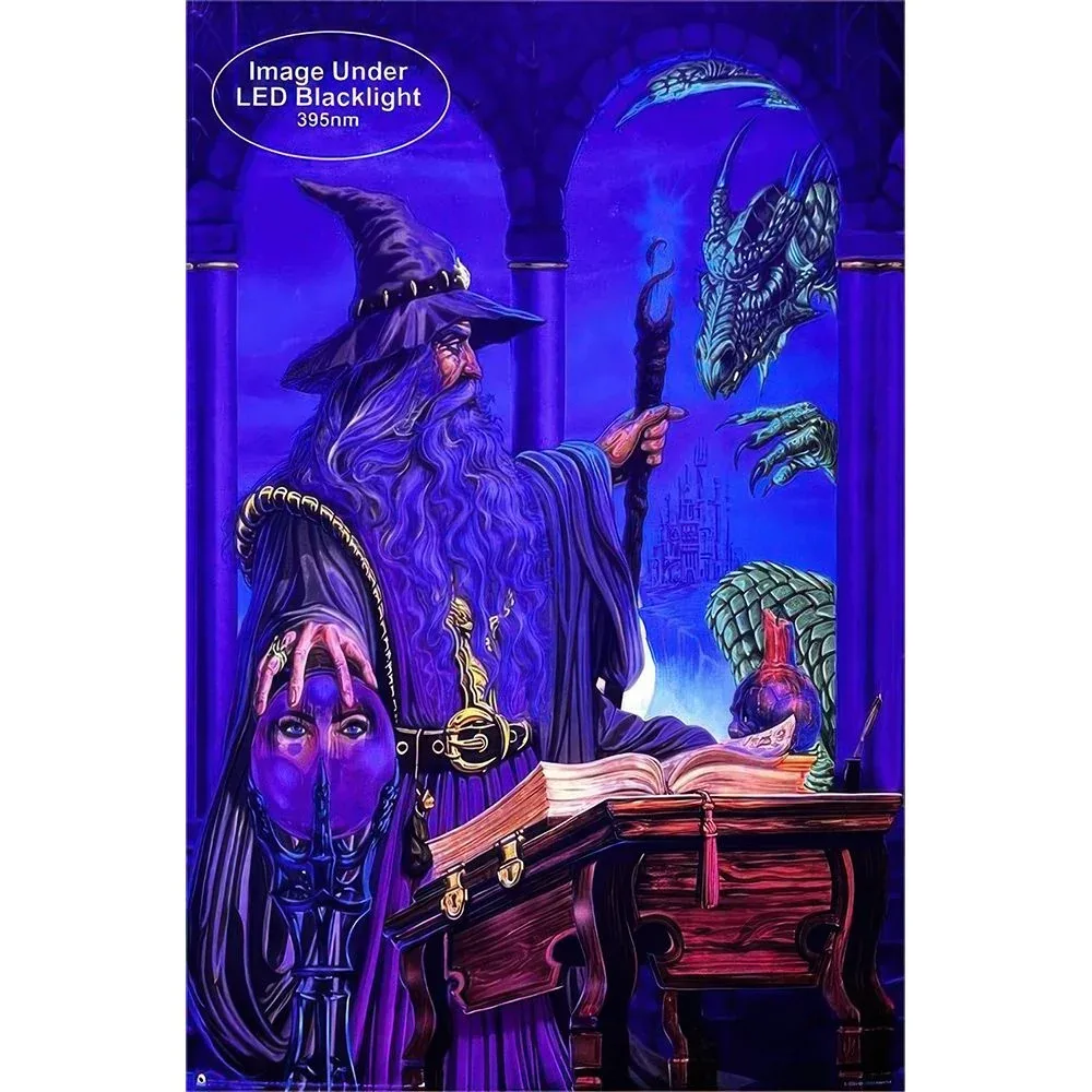 Wizard Emissary by Ed Beard Non-Flocked Black Light Poster - 24"x36" - Image 2