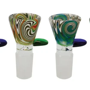 Worked Herb Slide - 19mm Male / Colors Vary