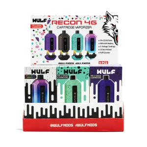 Wulf Mods Recon 4G Dual Cartridge Battery Assorted Colors – 9PK