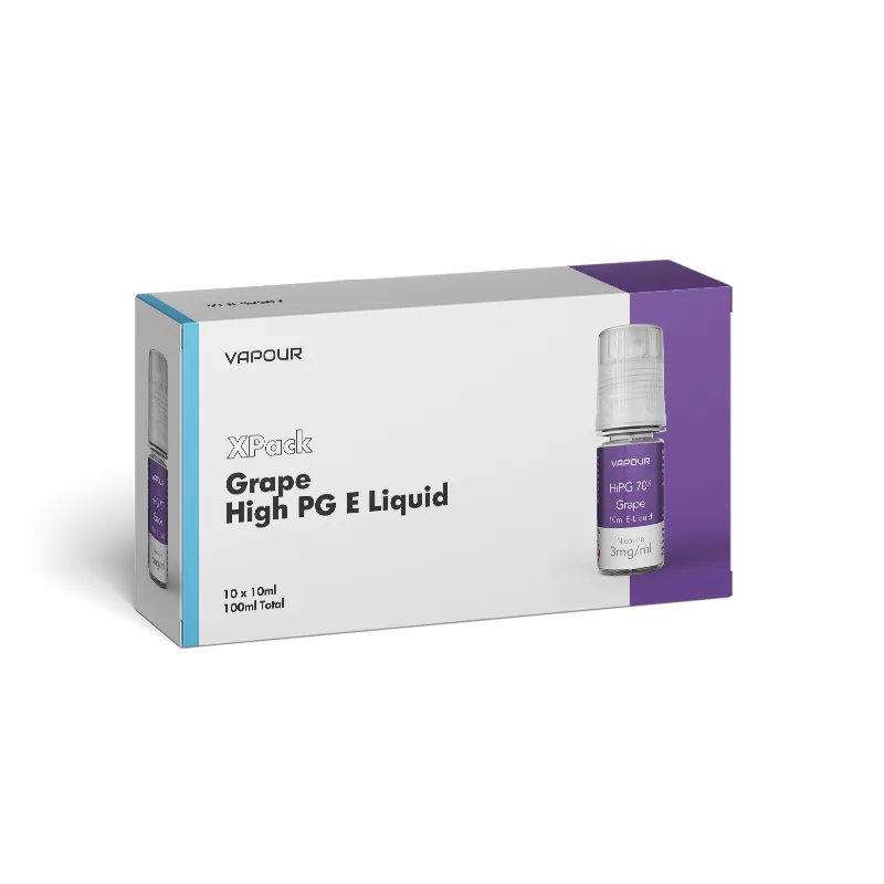 XPack Vapour High PG Grape 18mg E Liquid 100ml **LIMITED TIME OFFER**