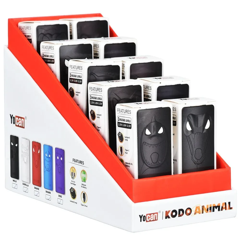 Yocan Kodo Variable Voltage 510 Cart Vape Battery | 900mAh 10ct - Image 2