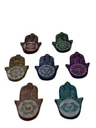ZenN - Hamsa Hand Seven Chakras & Symbols Ash Catcher