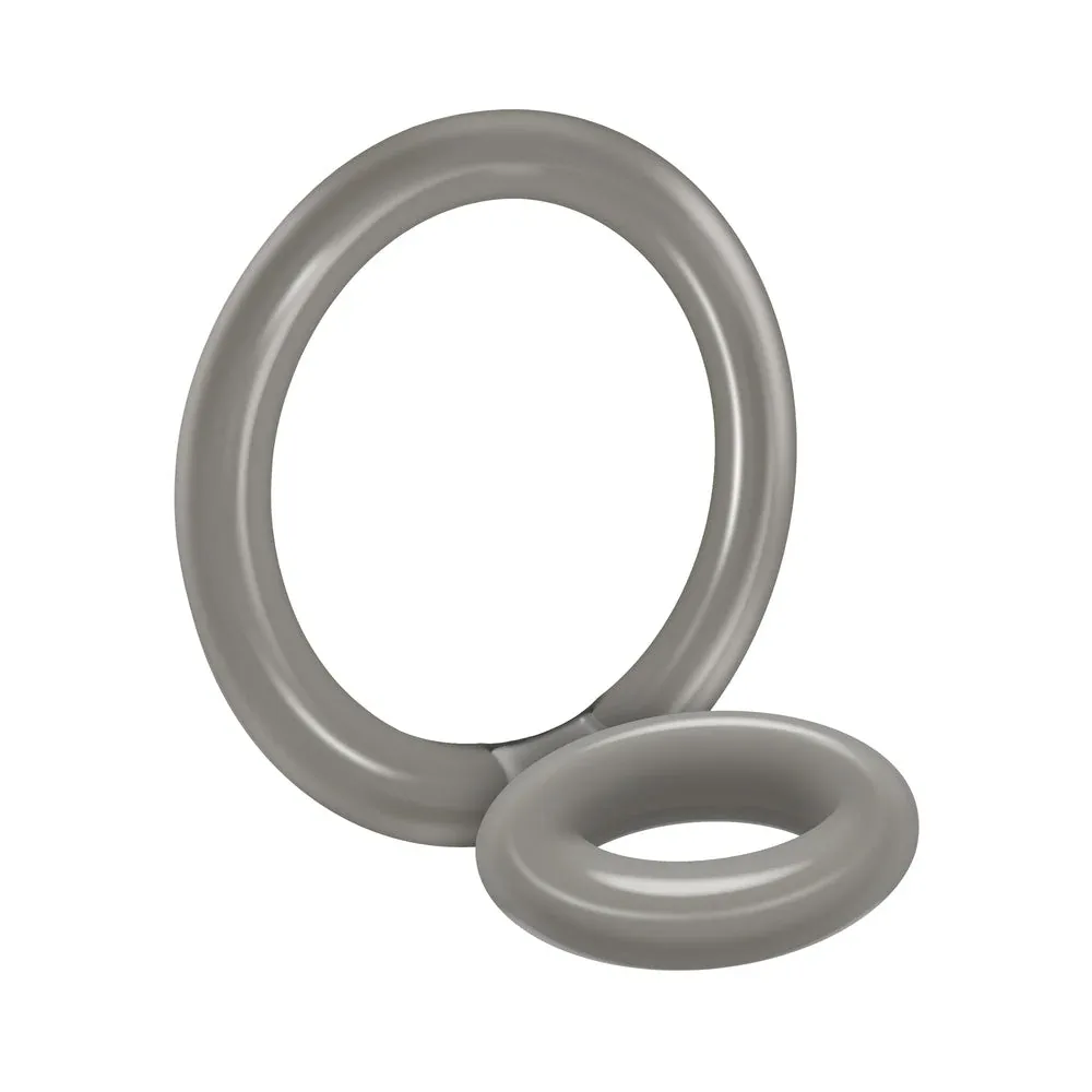 Zero Tolerance Bullseye Dual Ring Cockring Smoke - Image 2