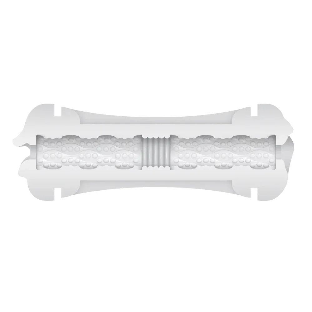 Zero Tolerance Double Dip Dual-Ended Realistic Stroker with Movie Download White - Image 2