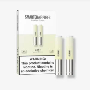 Zest - Smarter AirPuffs Flavored Nicotine Pods – Lemon & Lime - 2-Pack